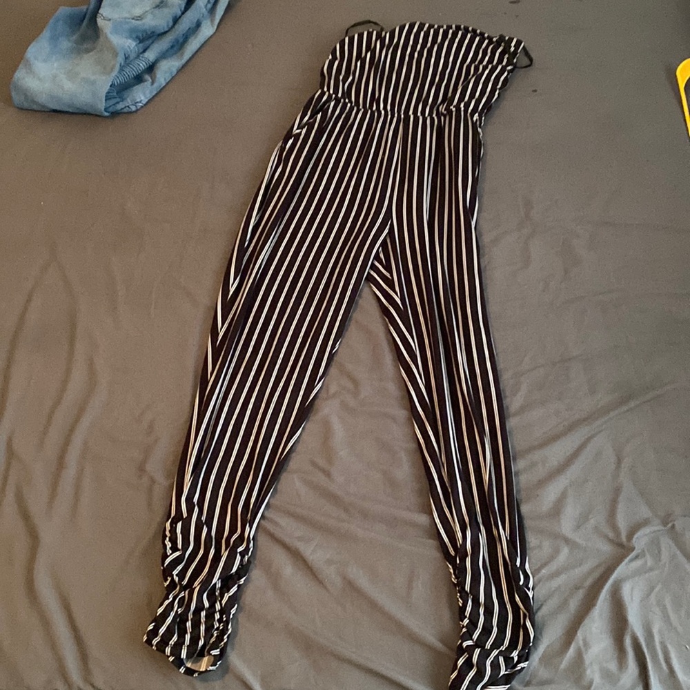 Black and white jumpsuit